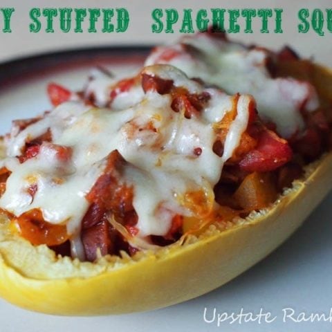 Spicy Stuffed Spaghetti Squash