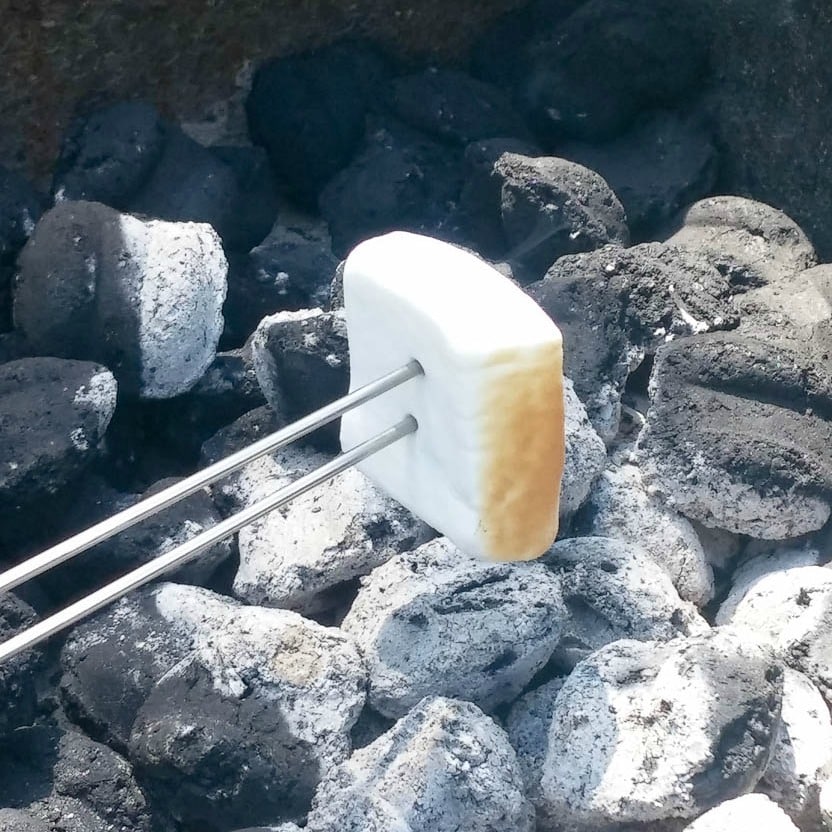 How to make a s'more on a grill.