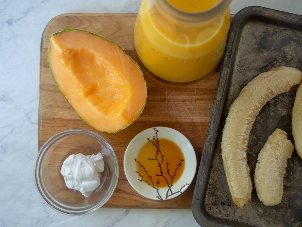 ingredients for orange creamsicle smoothie