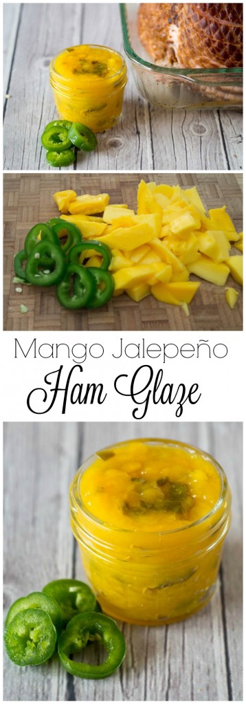 collage pin for pinterest of mango glaze