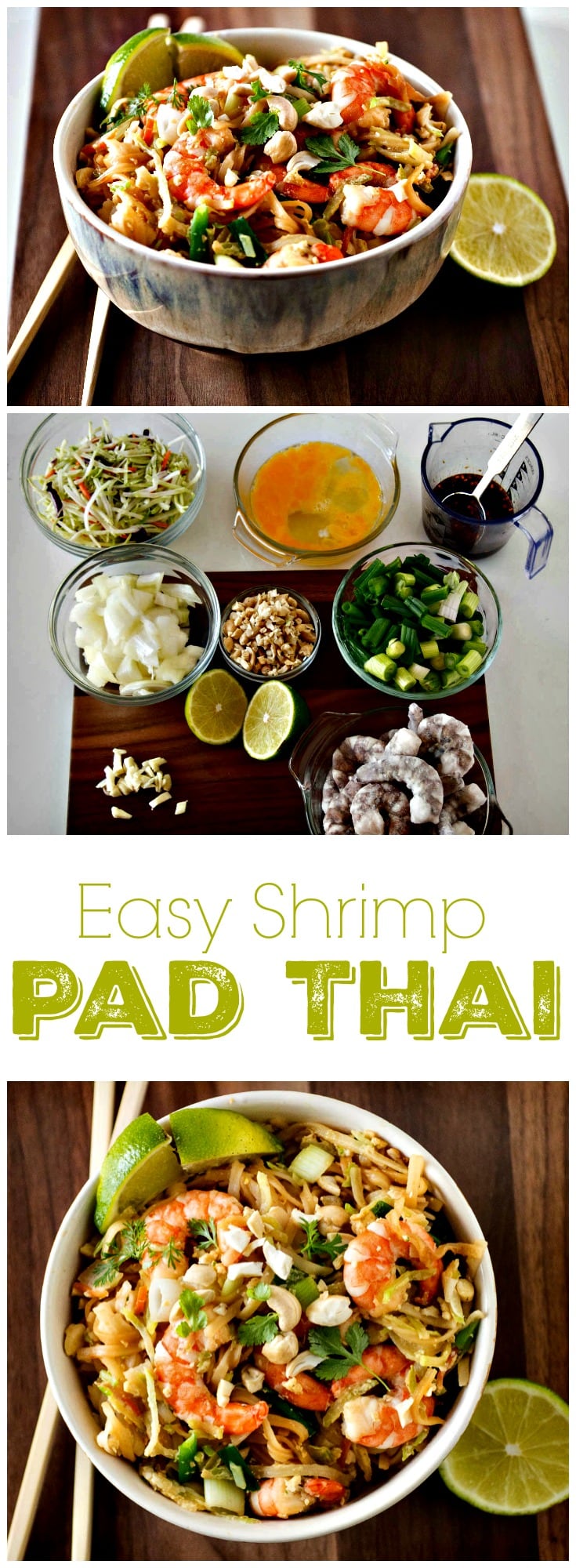 Easy shrimp pad thai.