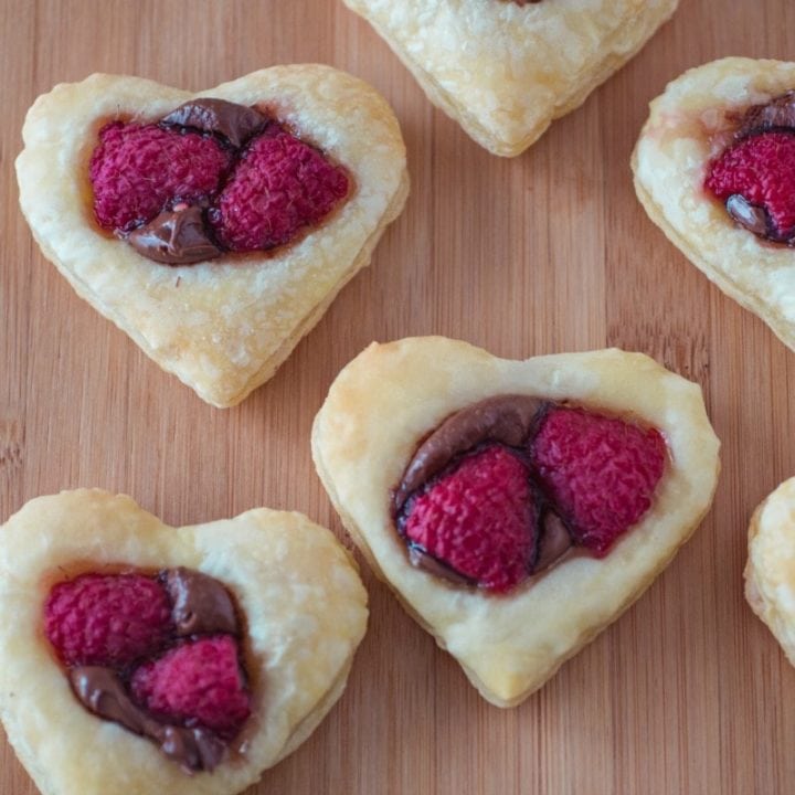 Valentine Puff Pastry Cookies