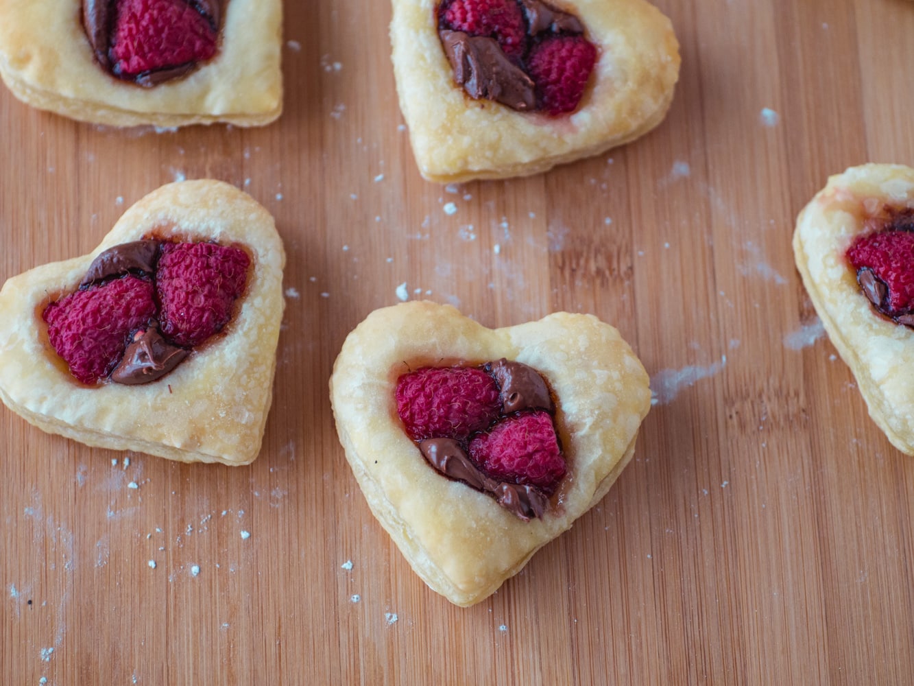 Nutella Puff Pastry Cookies for Valentine's Day