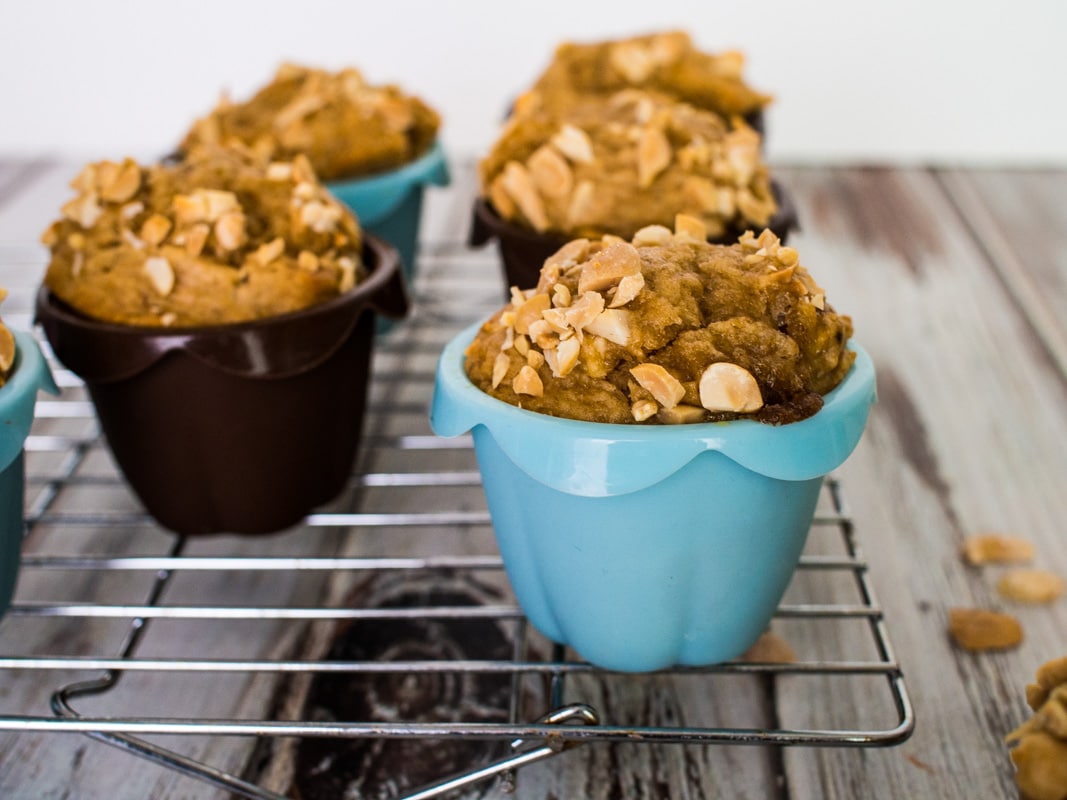 Easy banana peanut butter muffins for a quick snack idea