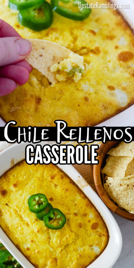 This easy chile relleno casserole is made with fresh chile peppers for authentic Mexican flavor with low effort. This casserole features layers of spicy chiles combined with gooey cheese and topped off with an egg batter. Get chile relleno flavor without deep frying!