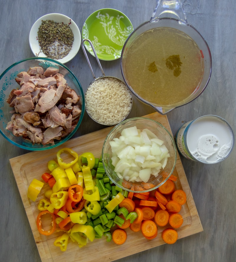 ingredients for turkey soup