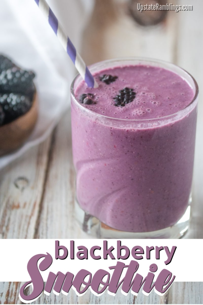 Bored with the same old summer breakfast? This berry smoothie with Oatmeal recipe - an easy dairy free breakfast blackberry smoothie combining oatmeal with frozen berries for a healthy and tasty morning meal. #smoothie #dairyfree #blackberry #berries #breakfastsmoothie