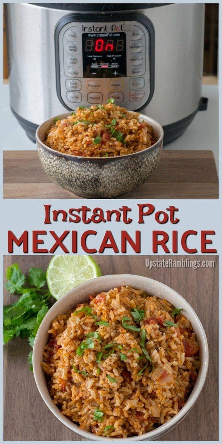 Instant Pot Mexican Rice - Easy Pressure Cooker Recipe - Upstate Ramblings