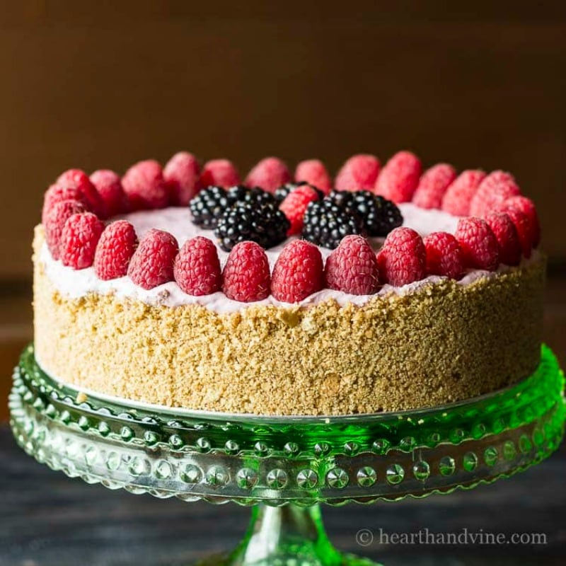 Berry Cheesecake with no added sugar