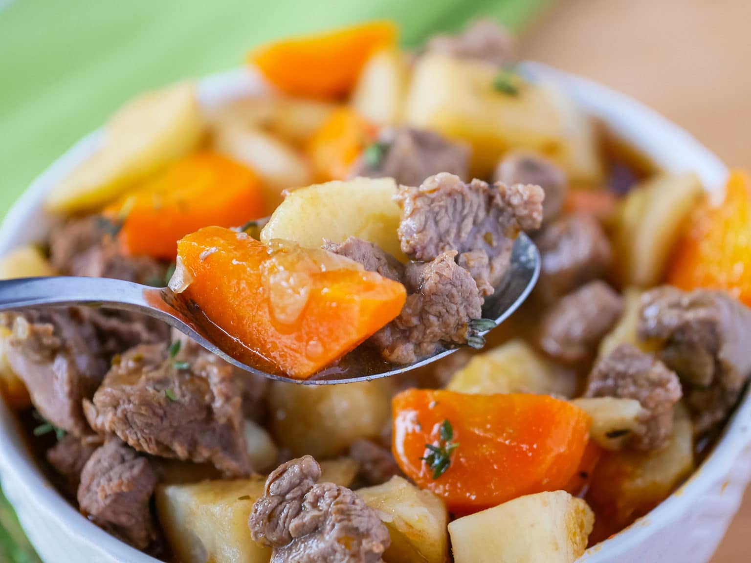 Easy Instant Pot Lamb Stew with Guinness - Upstate Ramblings