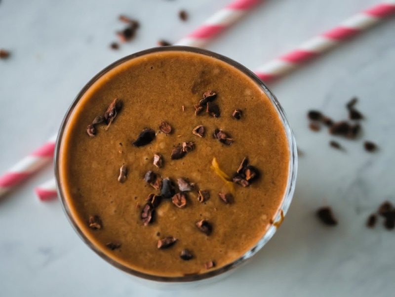 peanut butter smoothie recipe from the top