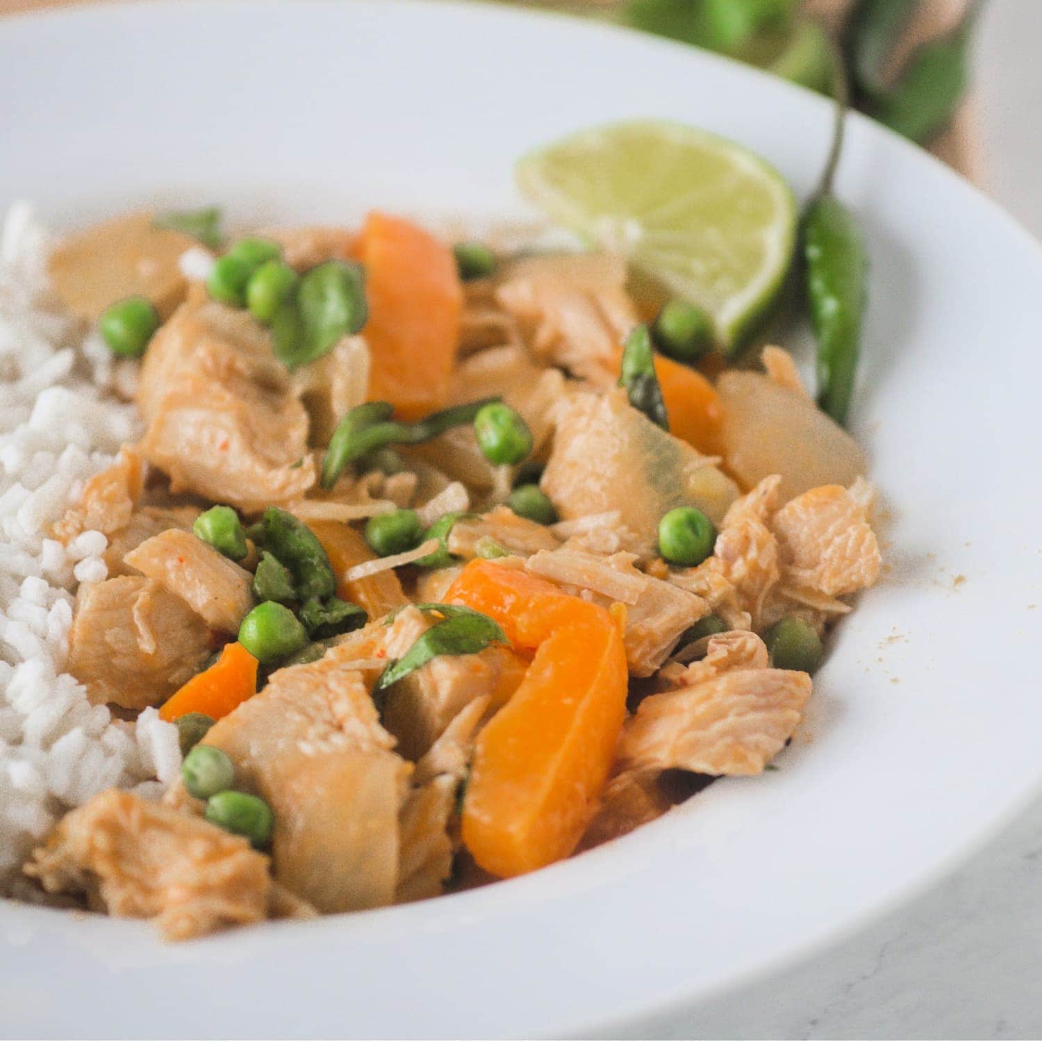 Thai Curred Chicken - an easy dish ready in less than 30 minutes