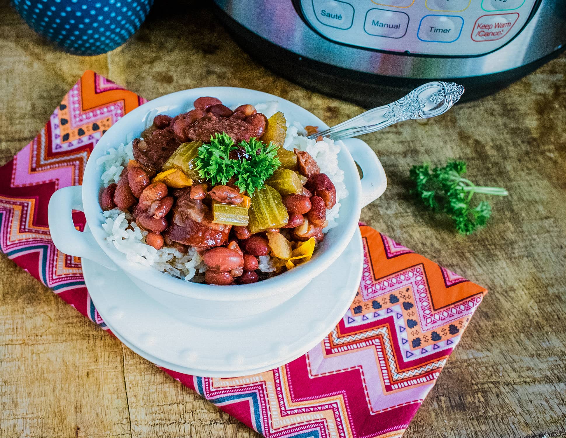 Instant Pot Red Beans and Rice - Upstate Ramblings