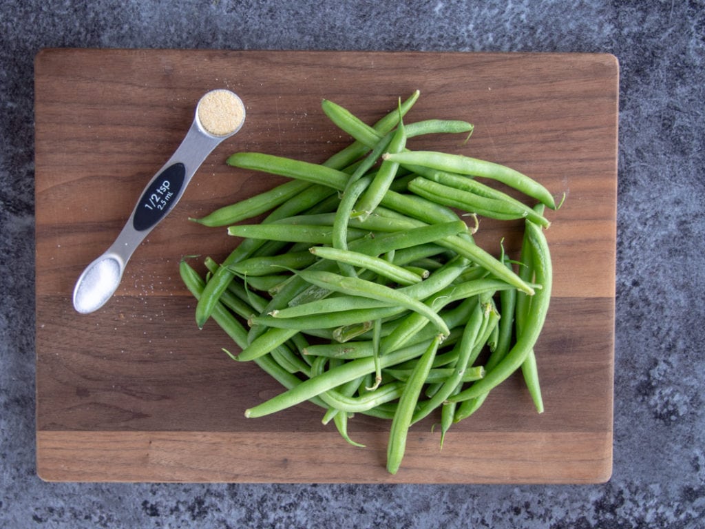 green beans before cooking