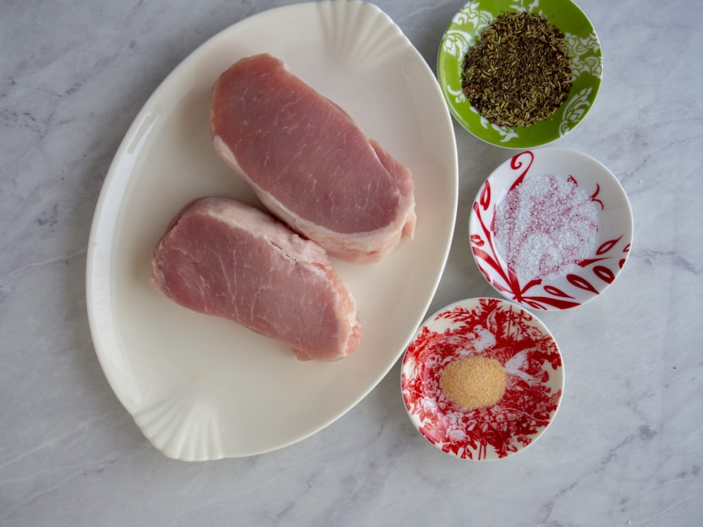 ingredients for air fryer pork chops