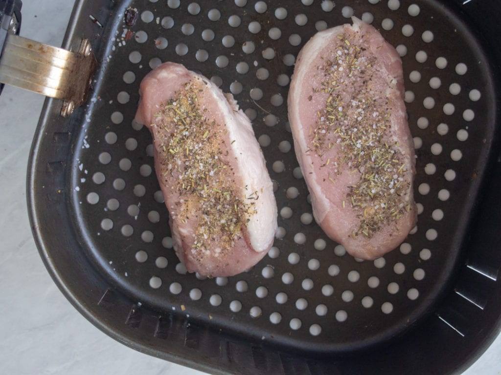 pork chops before air frying