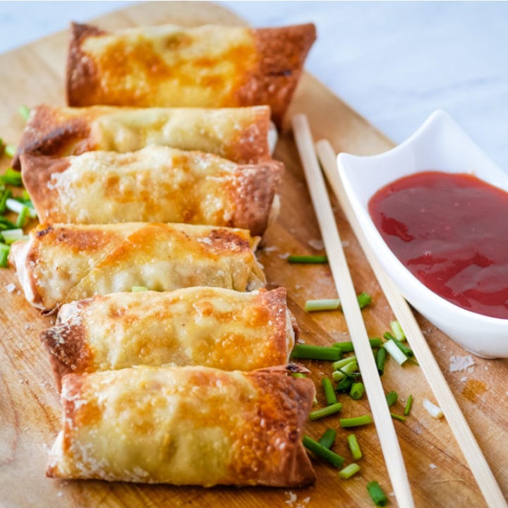 homemade sweet and sour chicken egg rolls