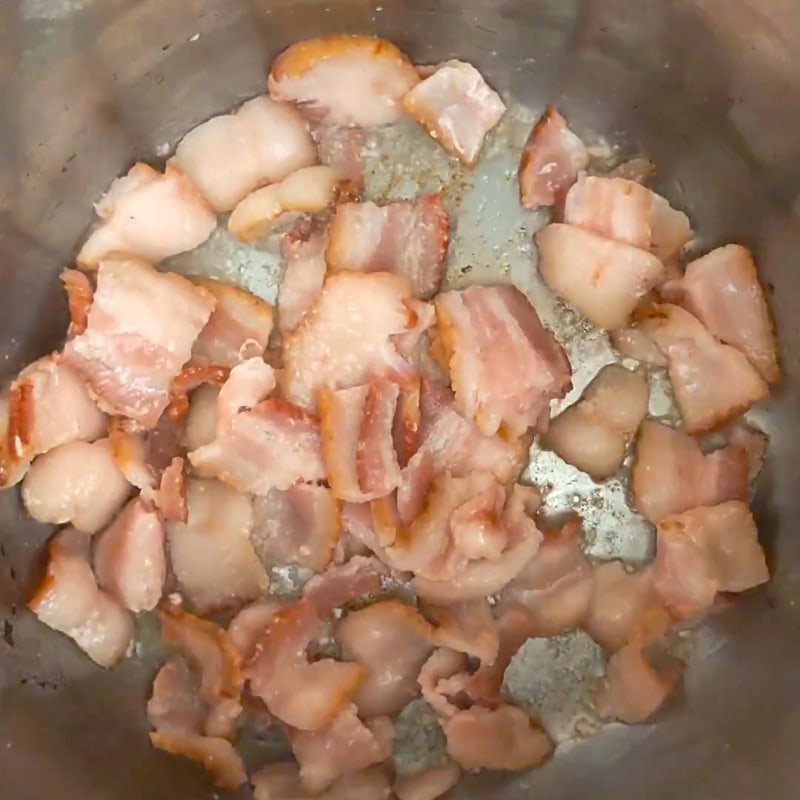 cooking the bacon in the instant pot