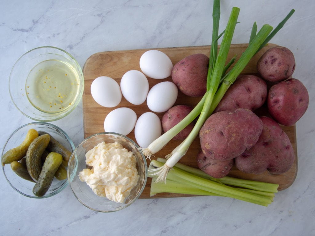 ingredients for instant pot potato salad