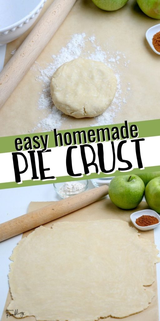 This pie crust recipe is simple to make and will provide a flaky and tasty crust for your dessert. Perfect for a galette or one crust pie, or double it for a two crust pie!