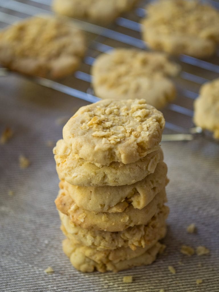 stack of potato chips cookies