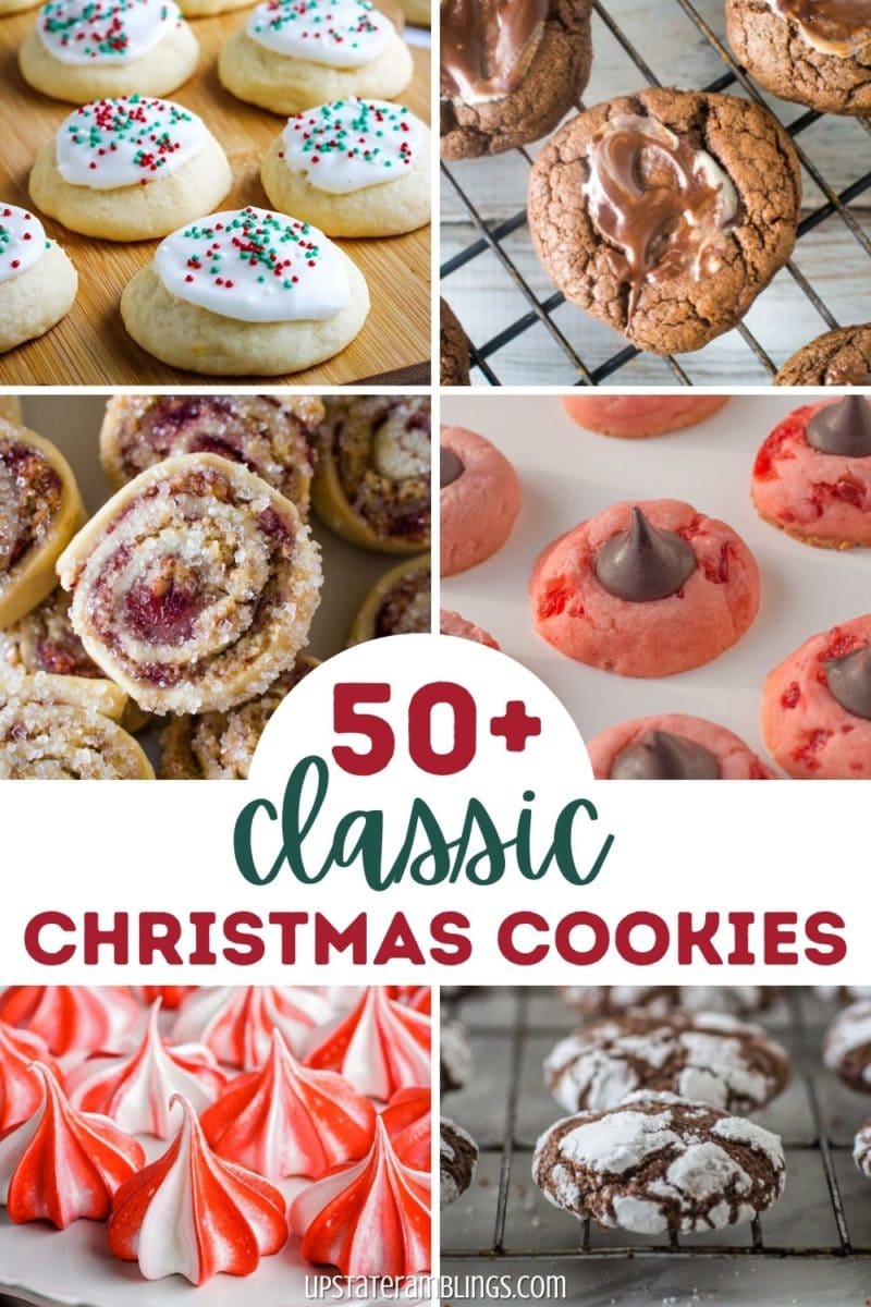 collage of christmas cookies