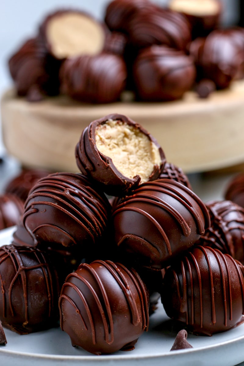 No Bake Chocolate Peanut Butter Balls - Upstate Ramblings