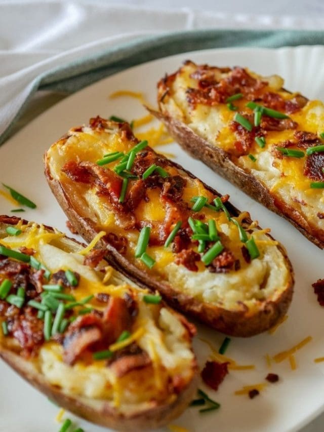 Twice Baked Potatoes | Make in Air Fryer or Oven