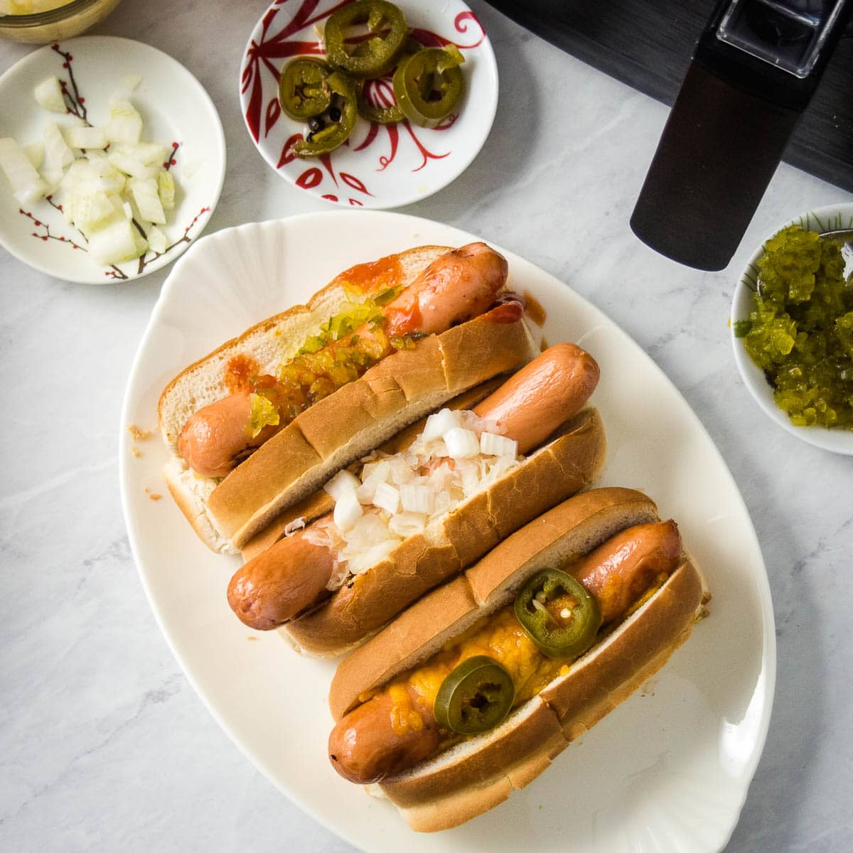 Easy Air Fryer Hot Dogs - A Southern Soul