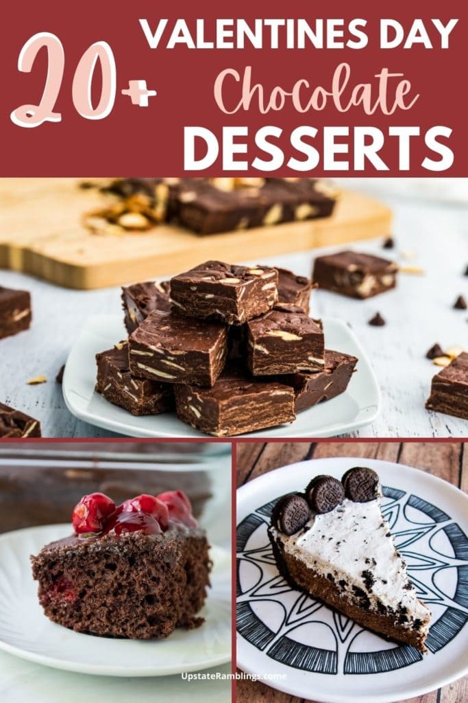 collage od chocolate desserts