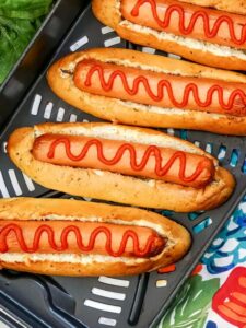 breadstick hot dogs after air frying