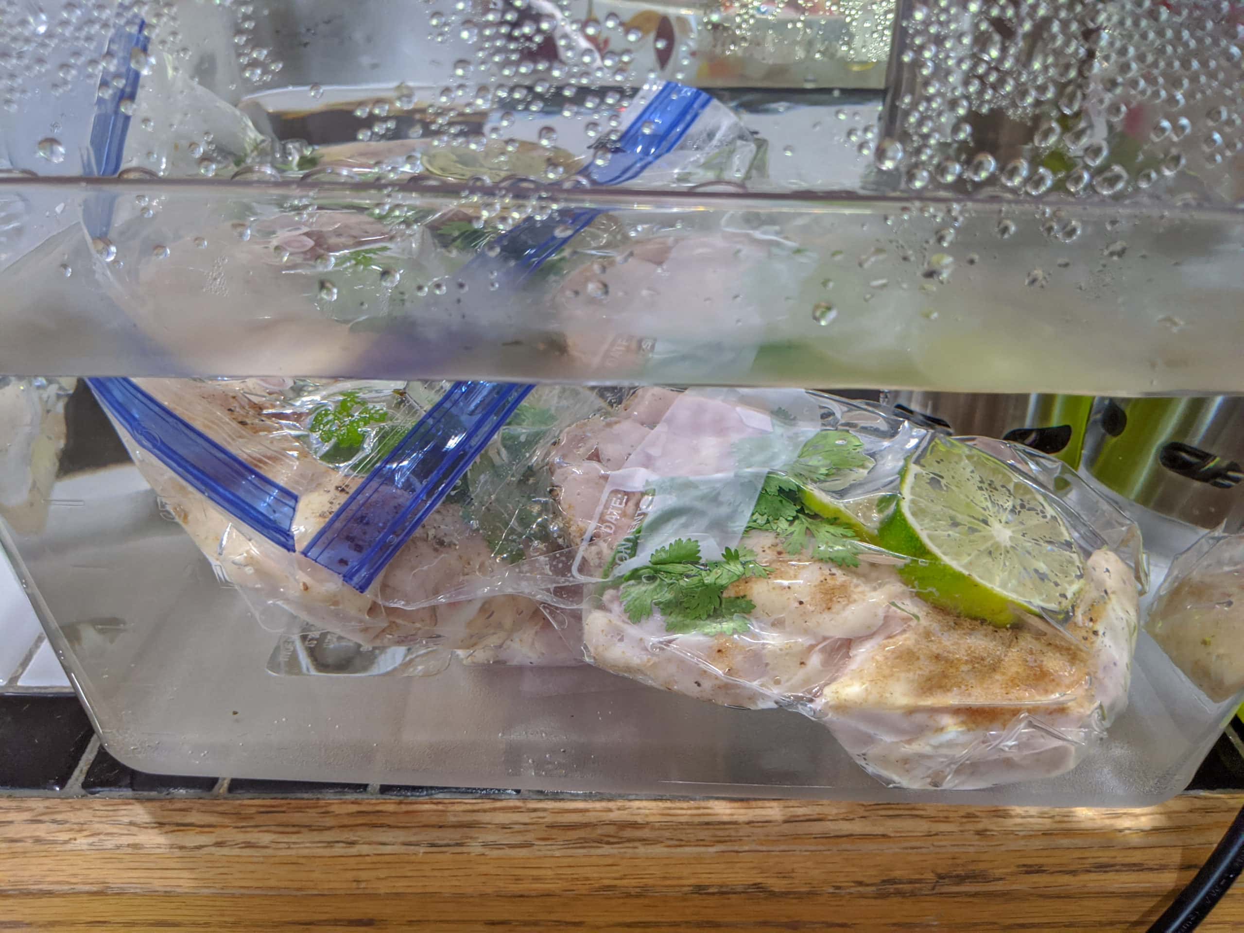 Water Displacement Method for Sous Vide Cooking