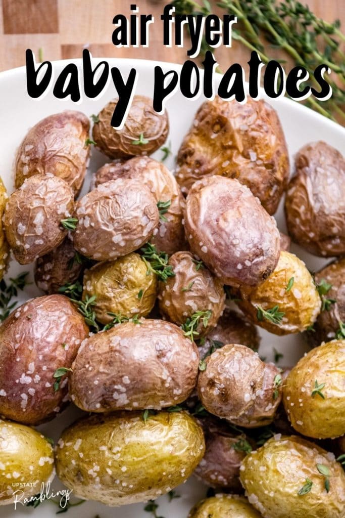 air fryer baby potatoes with salt and thyme