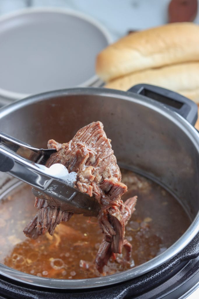 taking the meat out of the Instant Pot