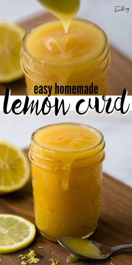 pinterest collage for lemon curd