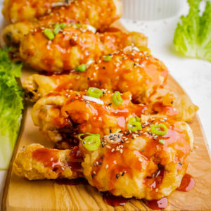 air fryer Korean fried chicken drumstick