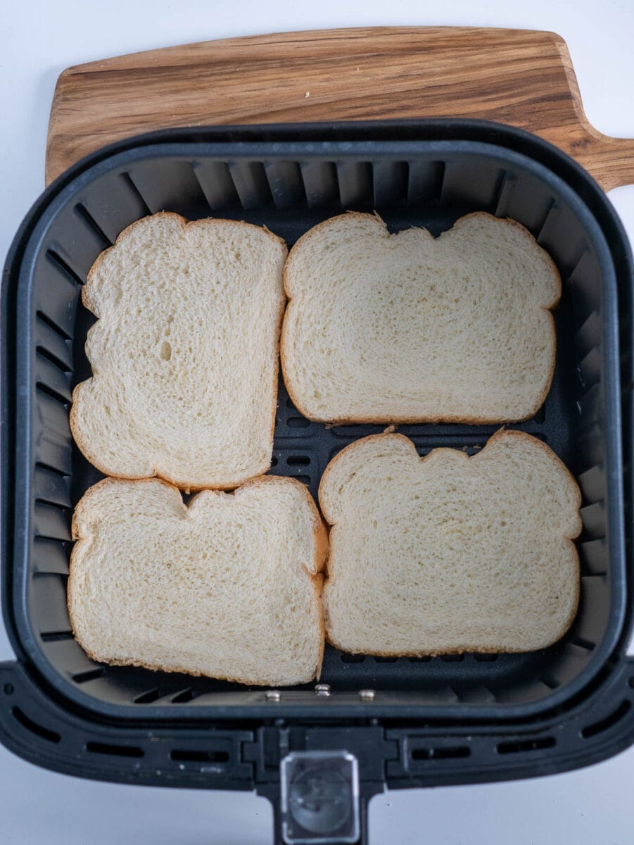 bread before toasting in air fryer