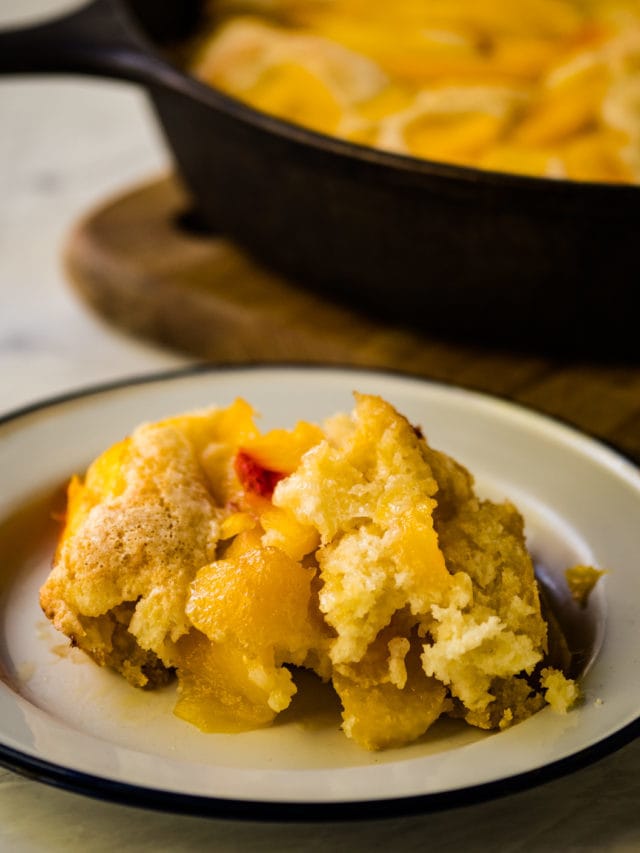 Lazy Cobbler – An Easy Dessert with Peaches