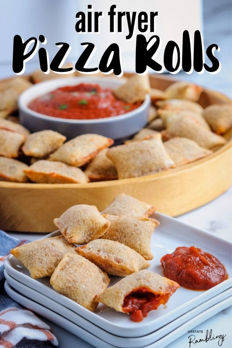 pizza rolls on a plate