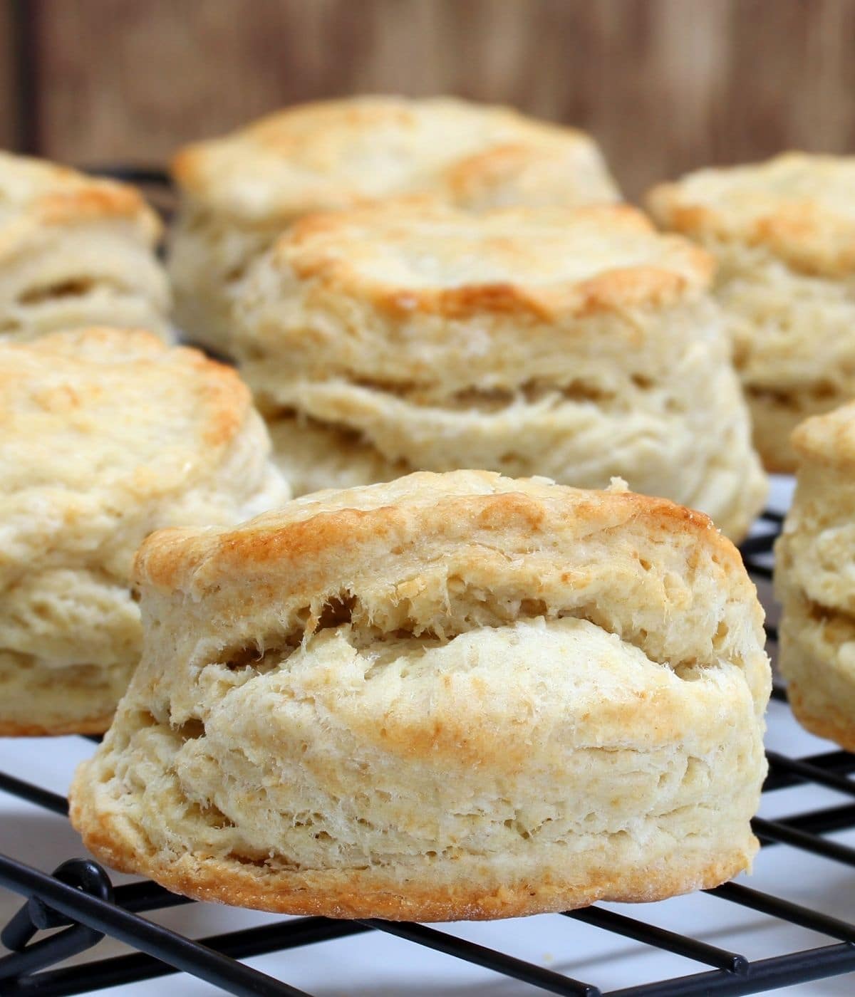 biscuits on a baking rack