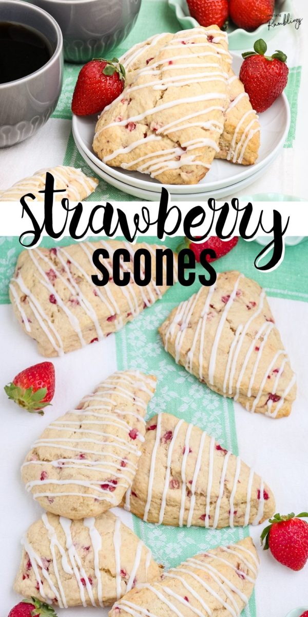 pinterest collage strawberry scones