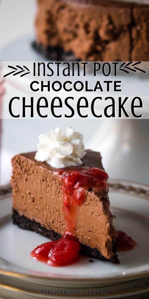 long pin for pinterest chocolate cheesecake