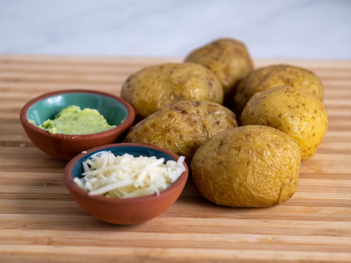 ingredients for smashed potatoes