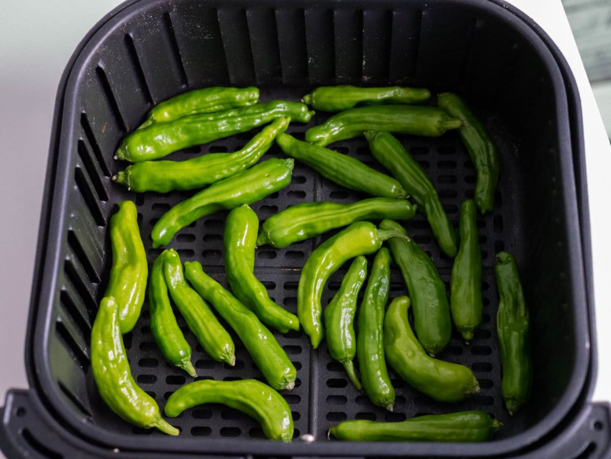 peppers before air frying