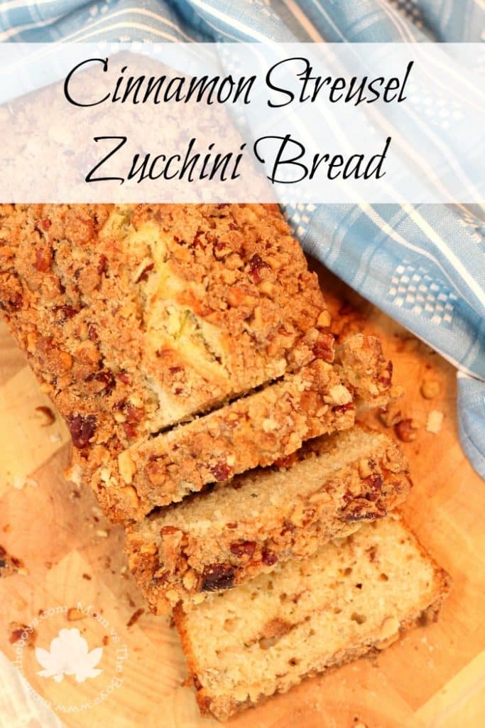 zucchini bread with streusel topping