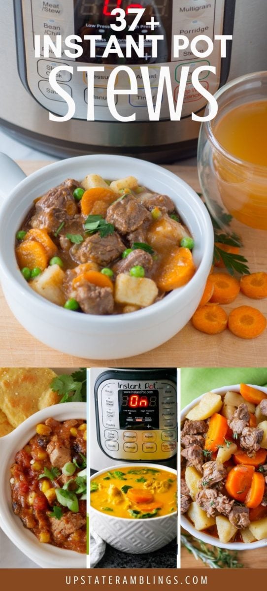 collage on instant pot stew recipes
