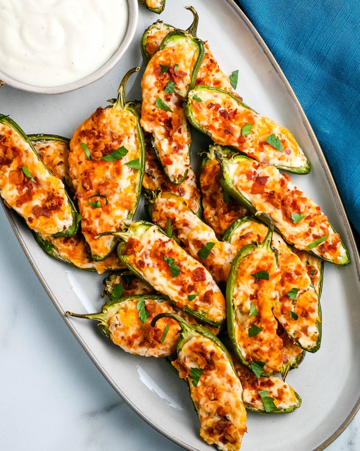 plate of jalapeno poppers