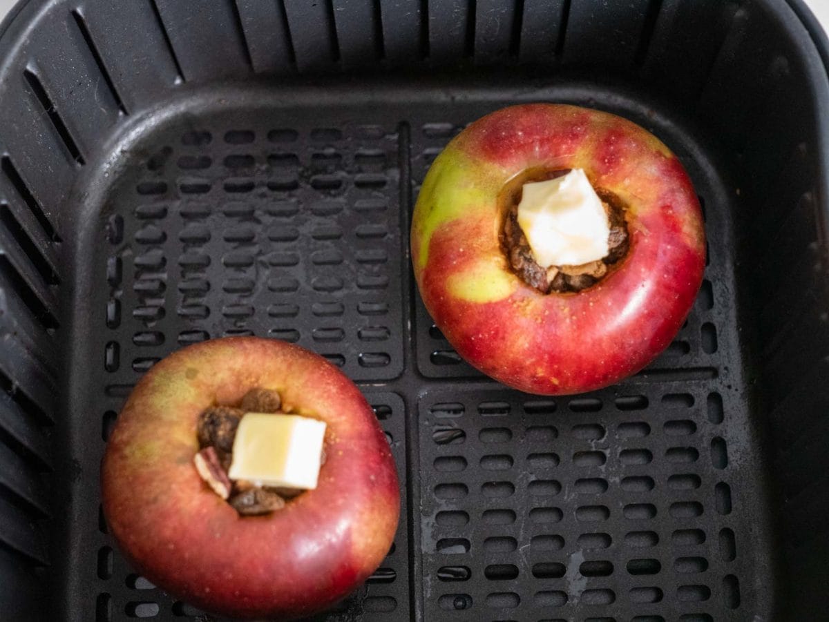 apples in air fryer before cooking