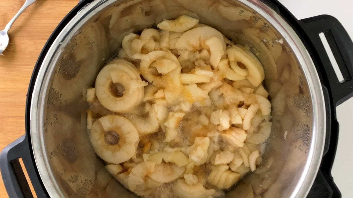 apples after pressure cooking
