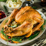 holiday turkey on a platter.
